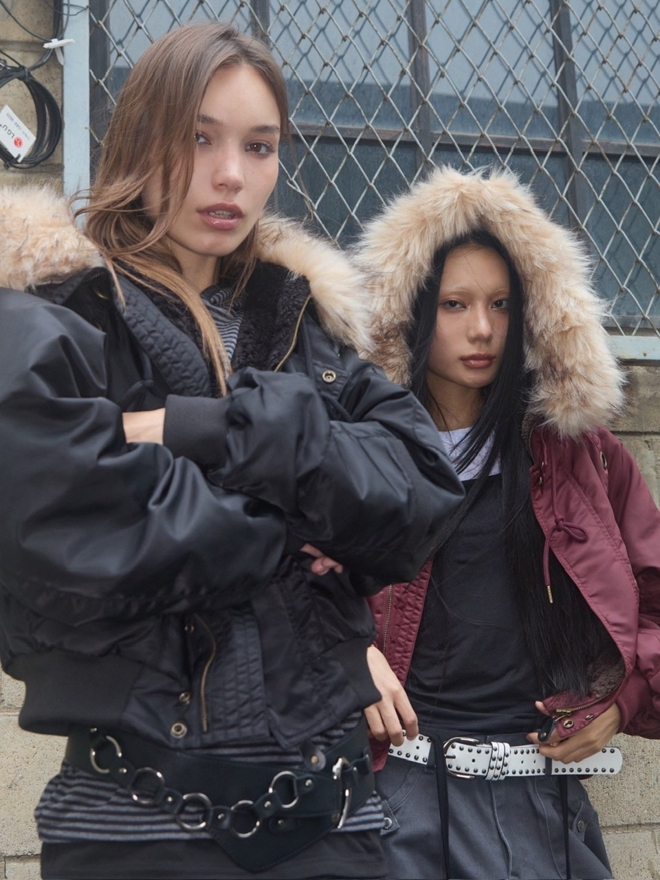 FANCY CLUB】EYELET FUR MA-1 / 【ファンシークラブ】アイレットファー