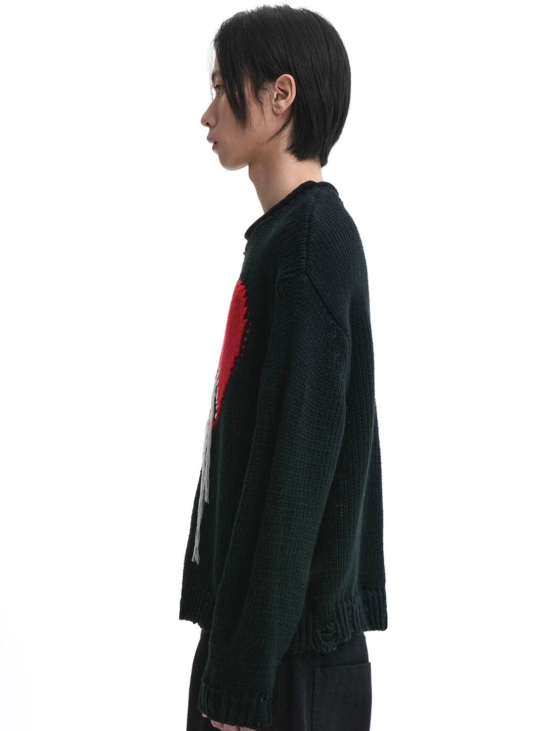 OY】HEART STITCH DESTROYED KNIT | OUR BRAND,OY | PRESSING