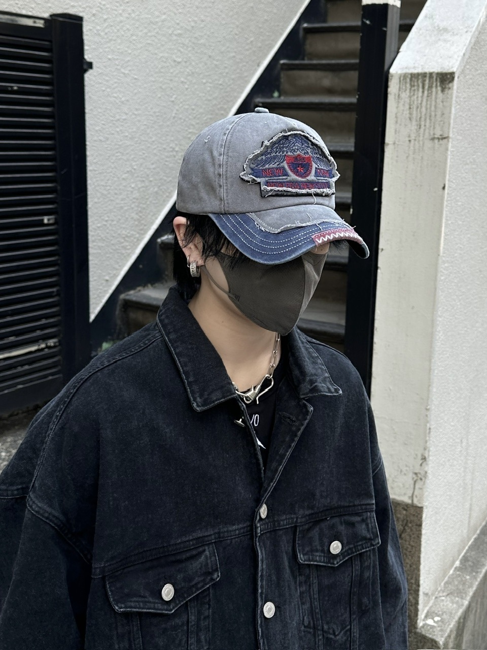 【♡】キャップ 大阪店WEB限定受注制【Chikashitsu +】vintage design cap (3color