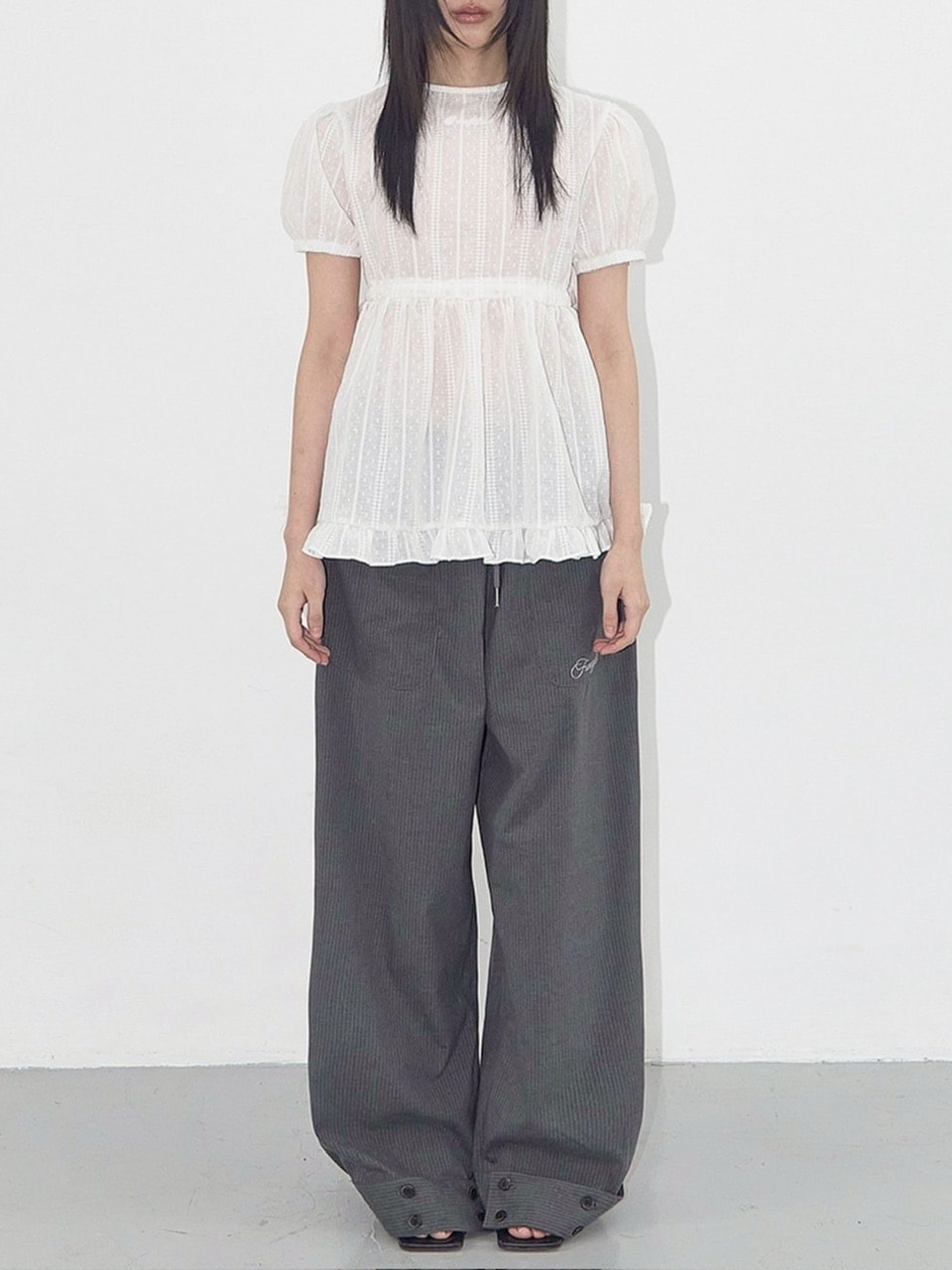 【FANCY CLUB】人気/送料関税込★CLASSIC BUTTON BANDING SLACKS FANCY CLUB】CLASSIC BUTTON BANDING SLACKS | OUR BRAND,FANCY