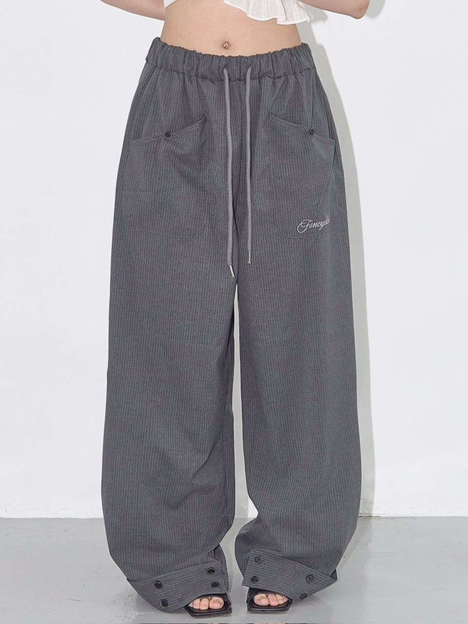 【FANCY CLUB】人気/送料関税込★CLASSIC BUTTON BANDING SLACKS FANCY CLUB】CLASSIC BUTTON BANDING SLACKS | OUR BRAND,FANCY