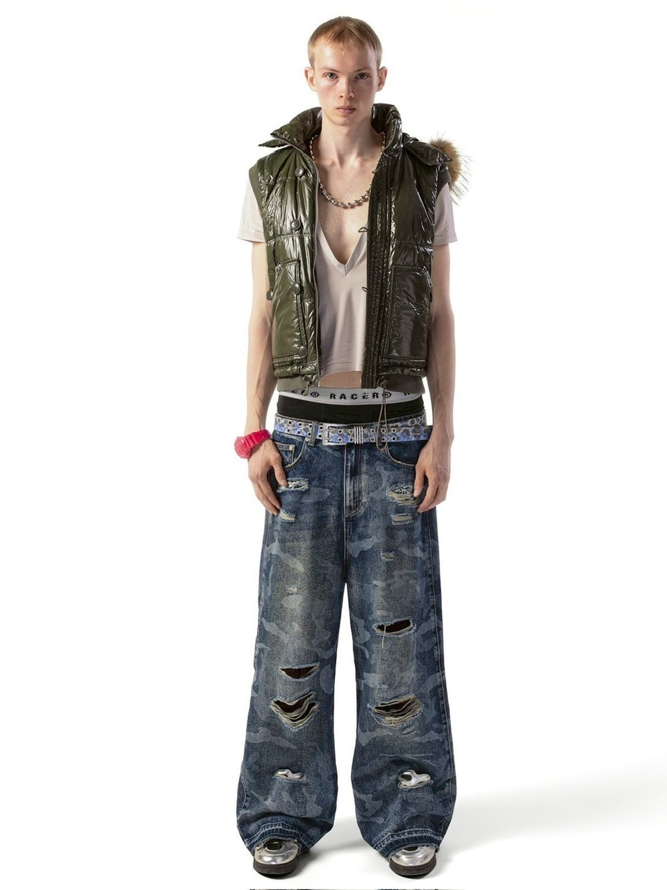 関税込【Racer Worldwide】Camo Netting Jeans Laser Camo Jeans – Racer Worldwide