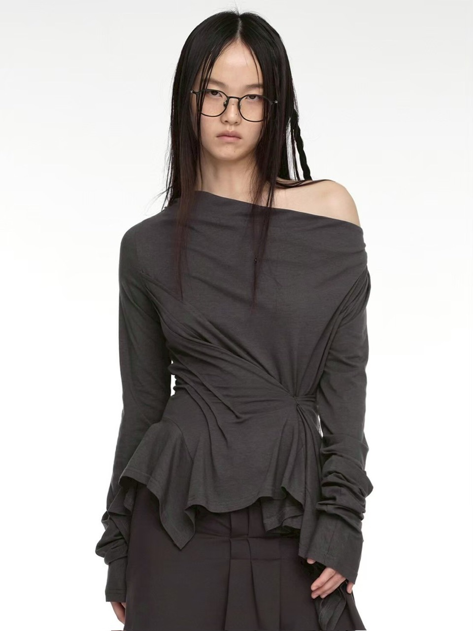 NACHE】INCLINE DRAPING LONG SLEEVE | OUR BRAND,NACHE NACHE】INCLINE DRAPING LONG SLEEVE | OUR BRAND,NACHE