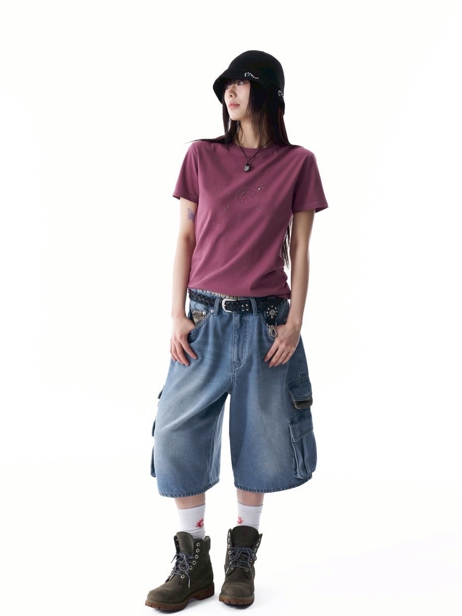 AAKAM】Studded Sun Half Top | OUR BRAND,AAKAM | PRESSING WEB