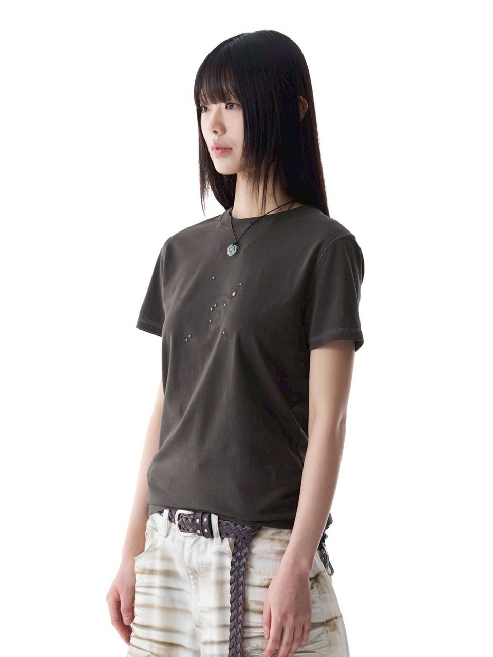 AAKAM】Studded Sun Half Top | OUR BRAND,AAKAM | PRESSING WEB