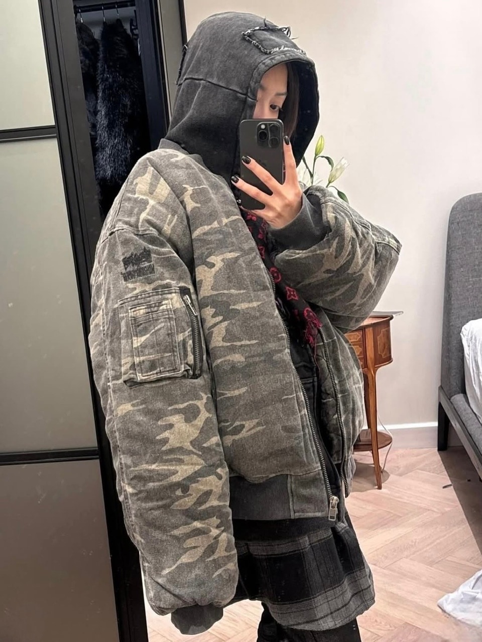 Reckless Scholars 迷彩 MA-1 ボンバー Reckless Scholars】EVERYDAY BOMBER / 【レックレス スカラーズ