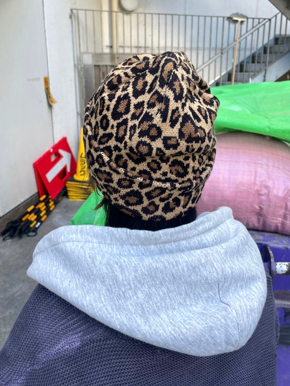 受注制【XU DOG】leopard beanie (2color)