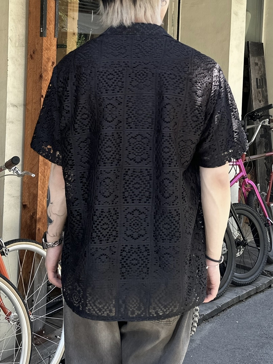 古着 cutwork lace shirt ànuke - Cutwork Lace Shirts / カットワーク レースシャツ