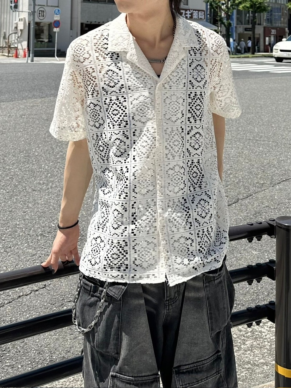 限定値下 Time is on BALFAS LACE O/C SHIRT Starting Over シャツ balfas lace open collar shirt