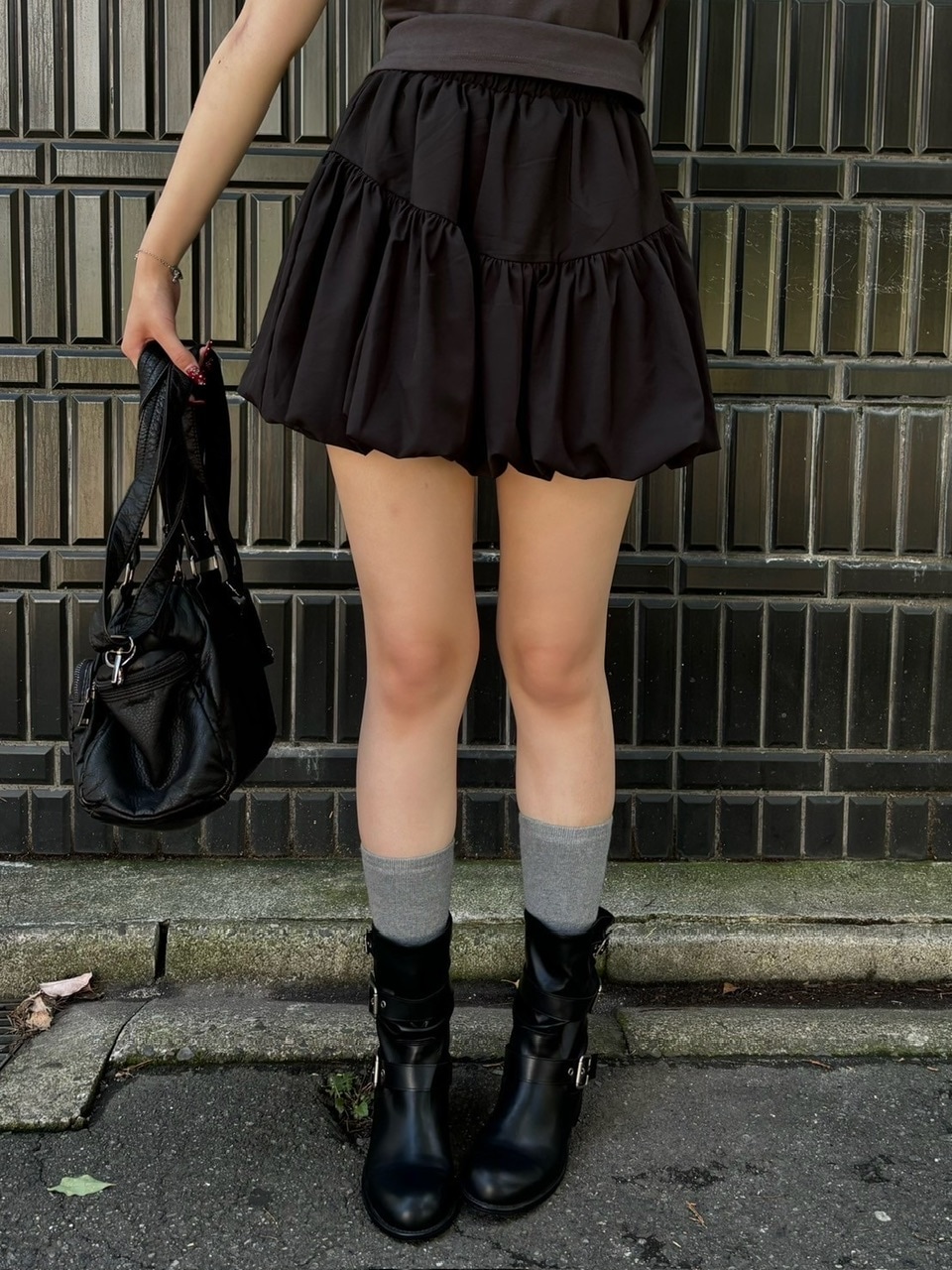 【BINARY01】★Cladi Balloon Mini Skirt 2color 韓国発★ 受注制【OaKS】balloon mini skirt (2color) | OUR BRAND,OaKS