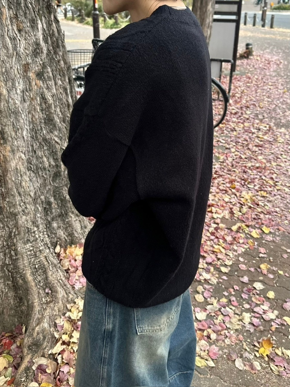 受注制【youll】loose cable knit (2color)