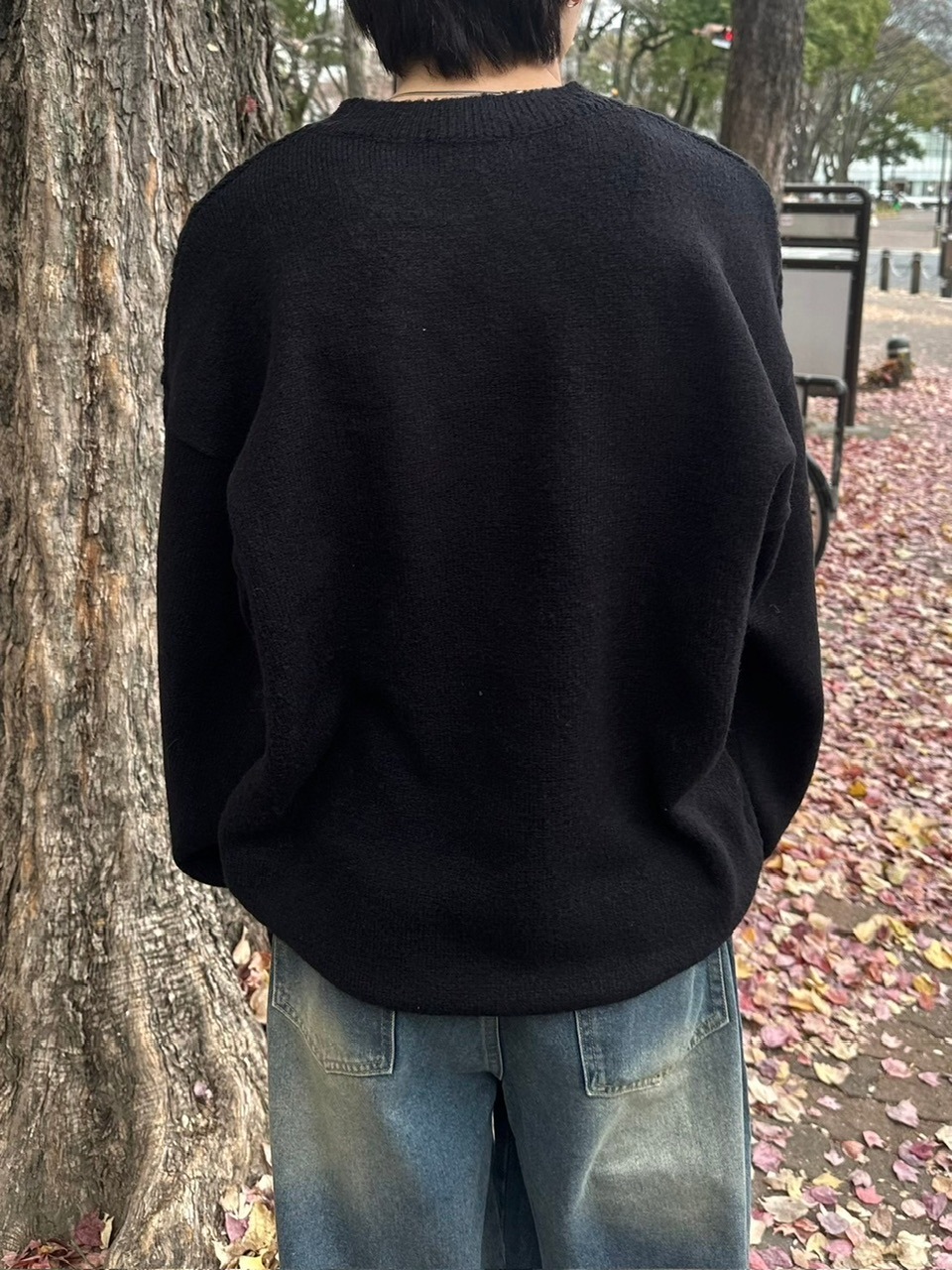 受注制【youll】loose cable knit (2color)