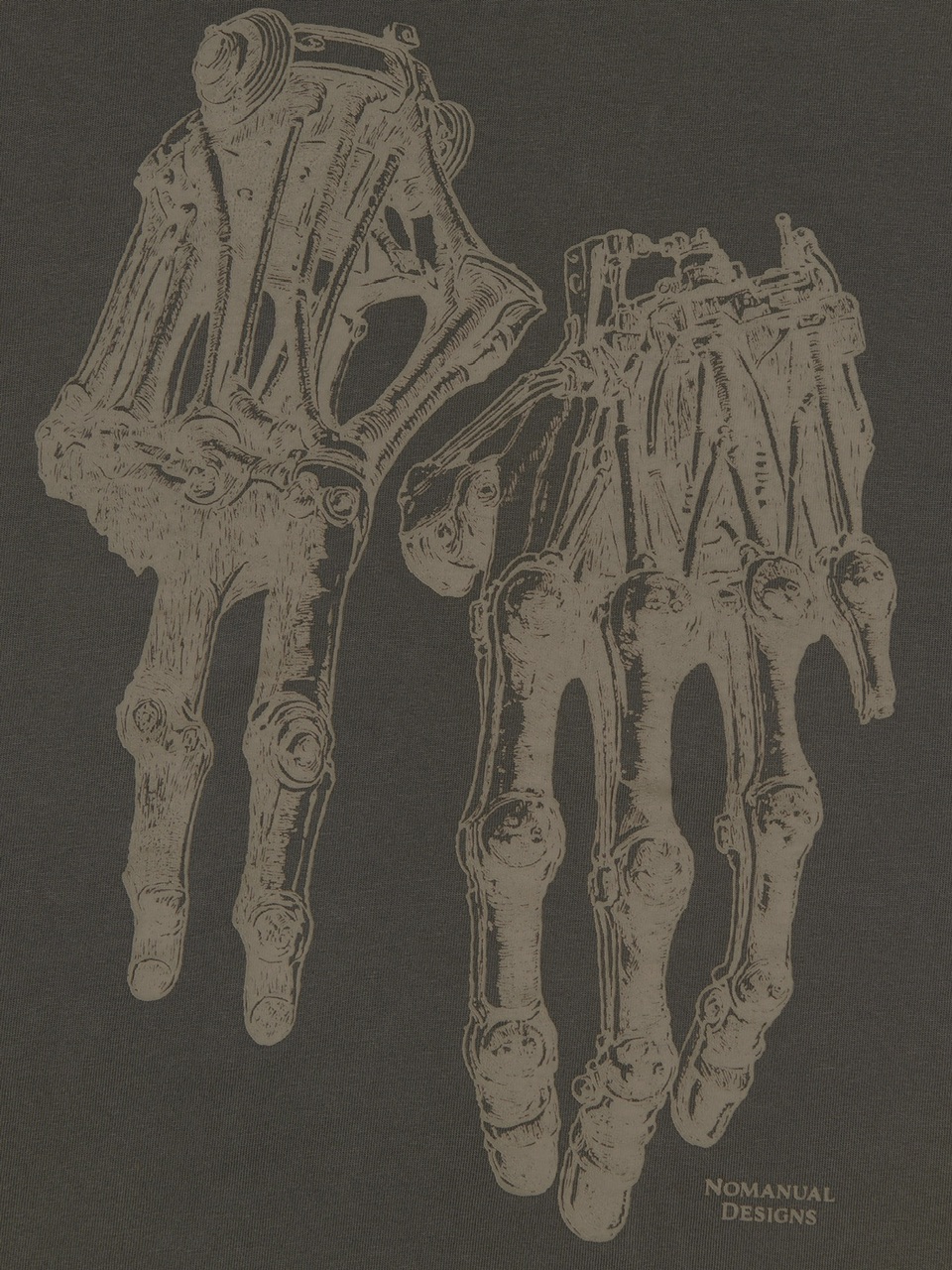 日本未入荷NOMANUALのROBOTIC HAND NM T-SHIRT 全3色 NOMANUAL】ROBOTIC HAND NM T-SHIRT | OUR BRAND,NOMANUAL