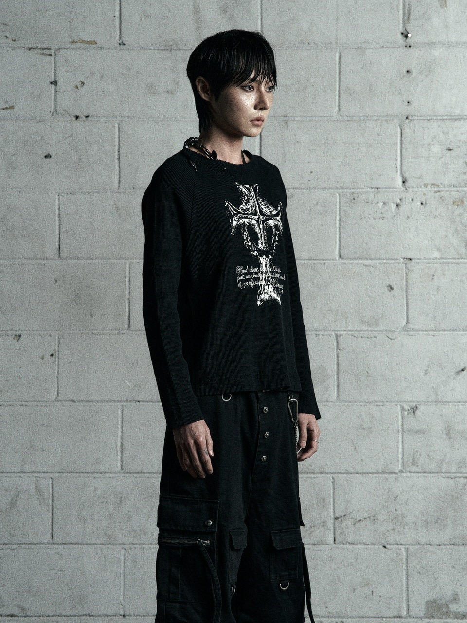 (美品) Rosen Kreuz VINTAGE WAFFLE KNIT Rosen Kreuz】VINTAGE WAFFLE KNIT | OUR BRAND,Rosen Kreuz