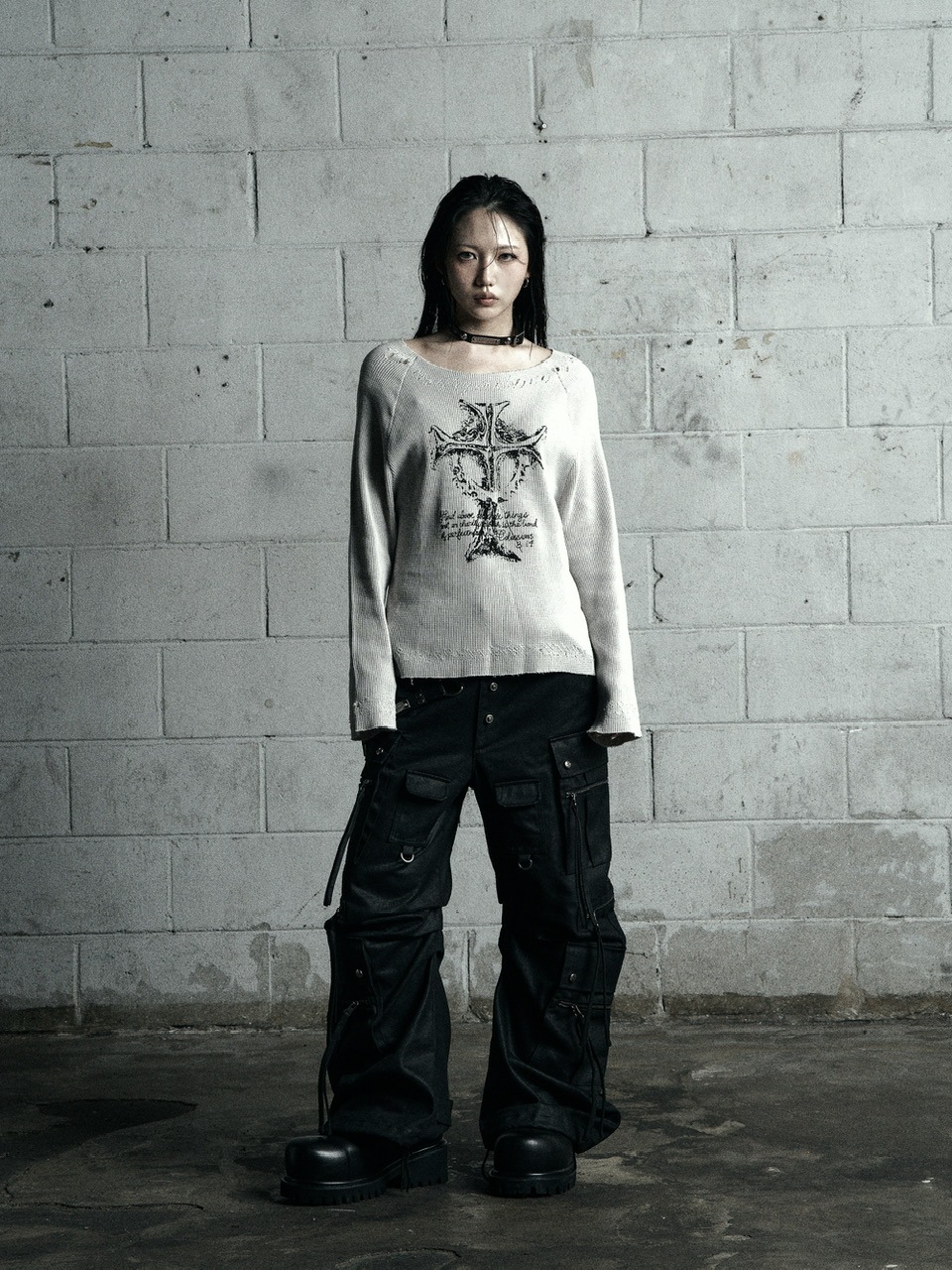 【Rosen Kreuz】VINTAGE WAFFLE KNIT Rosen Kreuz】VINTAGE WAFFLE KNIT | OUR BRAND,Rosen Kreuz