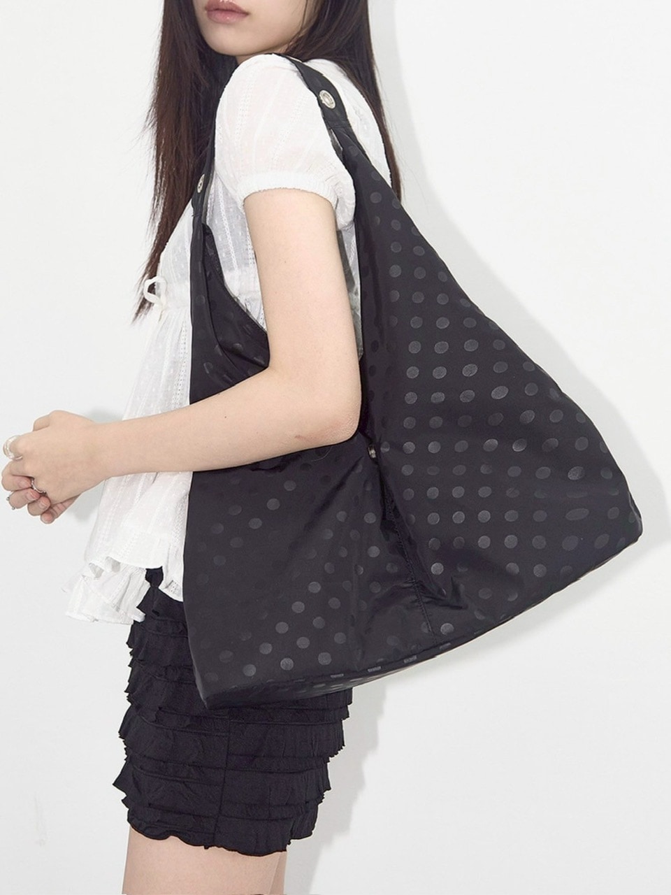 FANCY CLUB】DOT EYELET SHOULDER BAG | OUR BRAND,FANCY CLUB