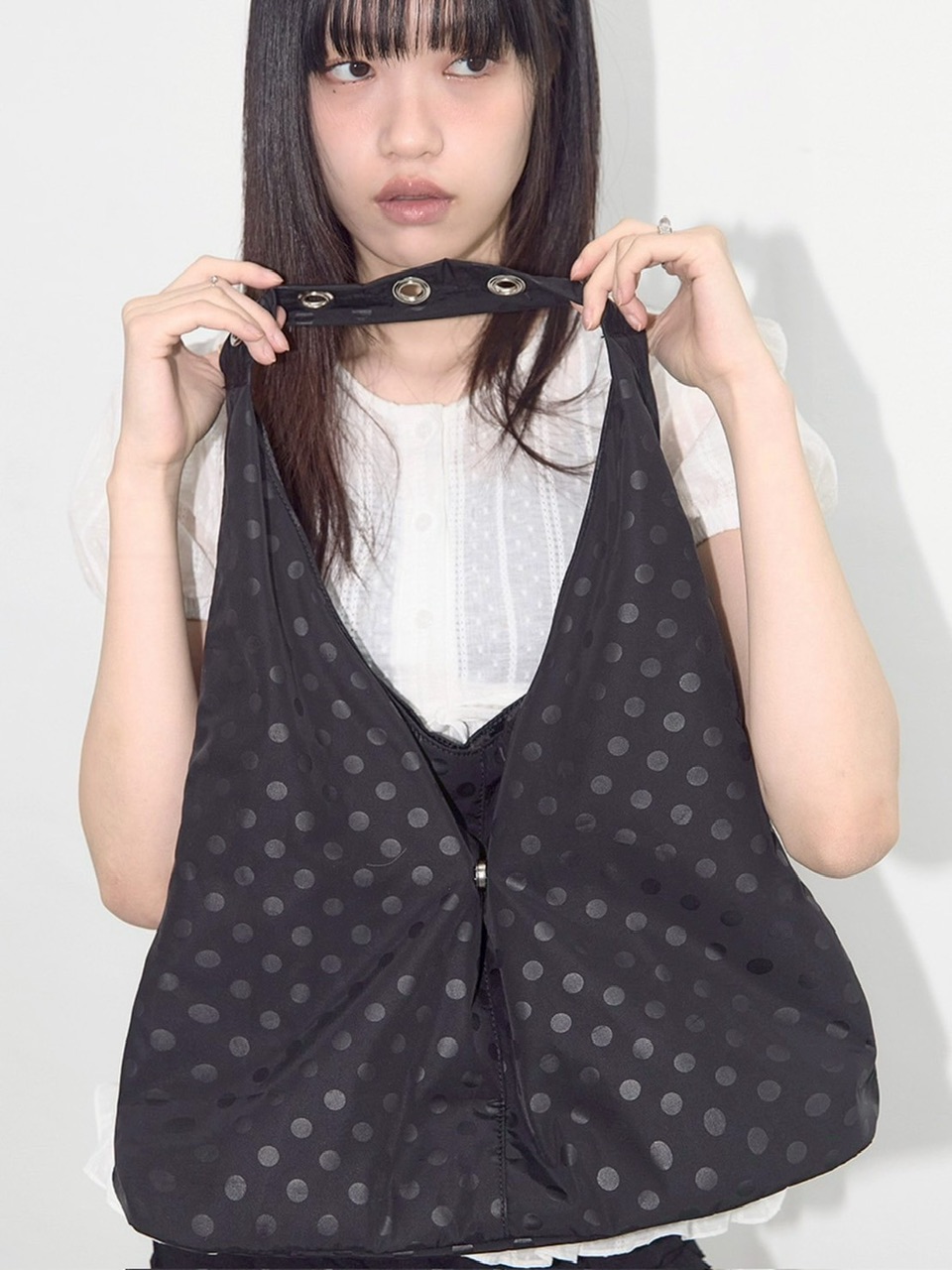 ★FANCY CLUB★DOT EYELET SHOULDER BAGドット ショルダーバッグ FANCY CLUB】DOT EYELET SHOULDER BAG | OUR BRAND,FANCY CLUB