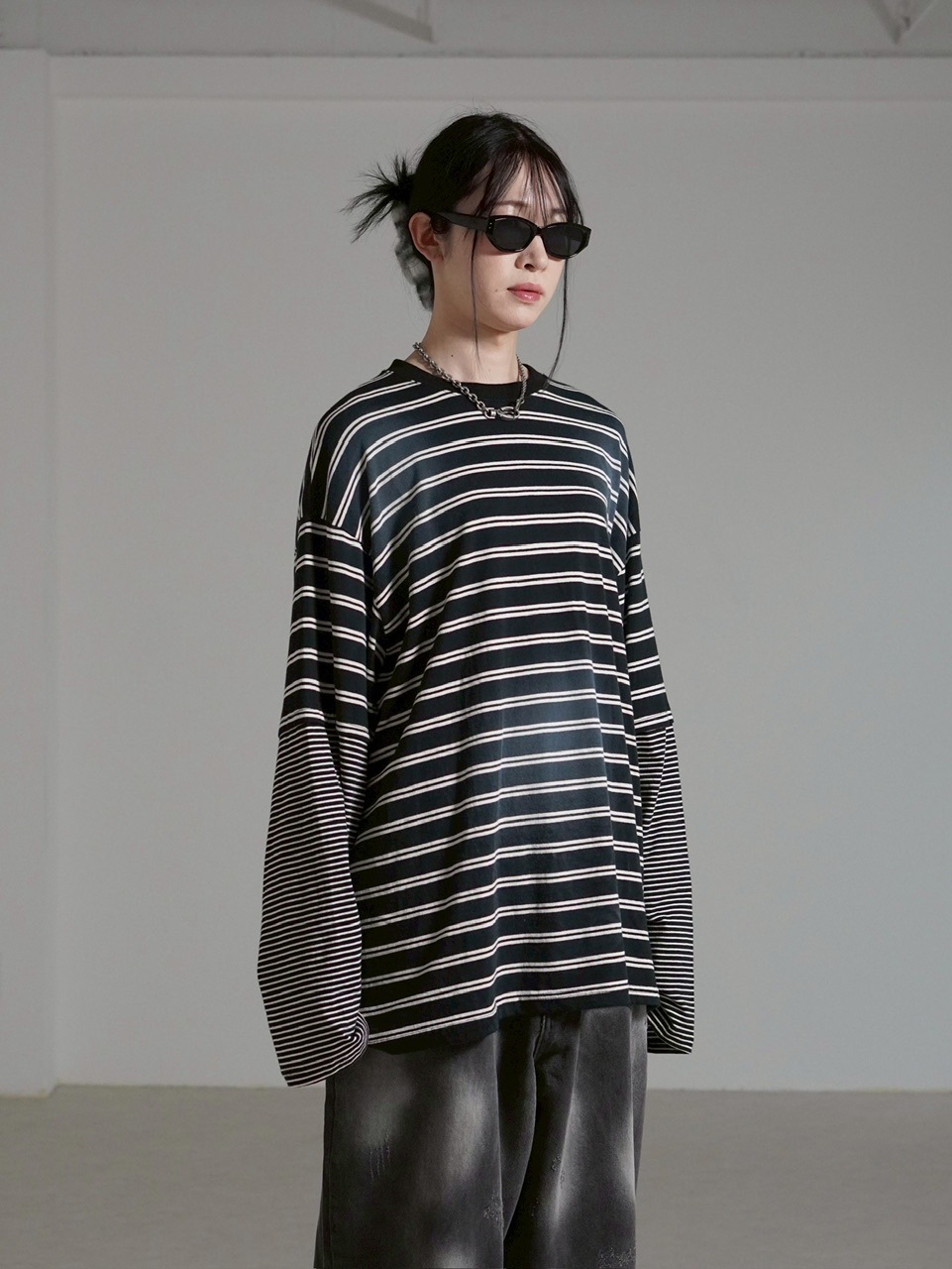 THE SHISHIKUI holed topp カットソー　ブラック holed topp / BLACK – SHISHIKUI