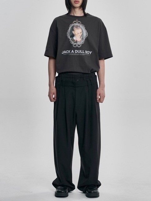 【AJOBYAJO】Double Layered Pants / 【アジョバイアジョ】ダブルレイヤードスラックスパンツ