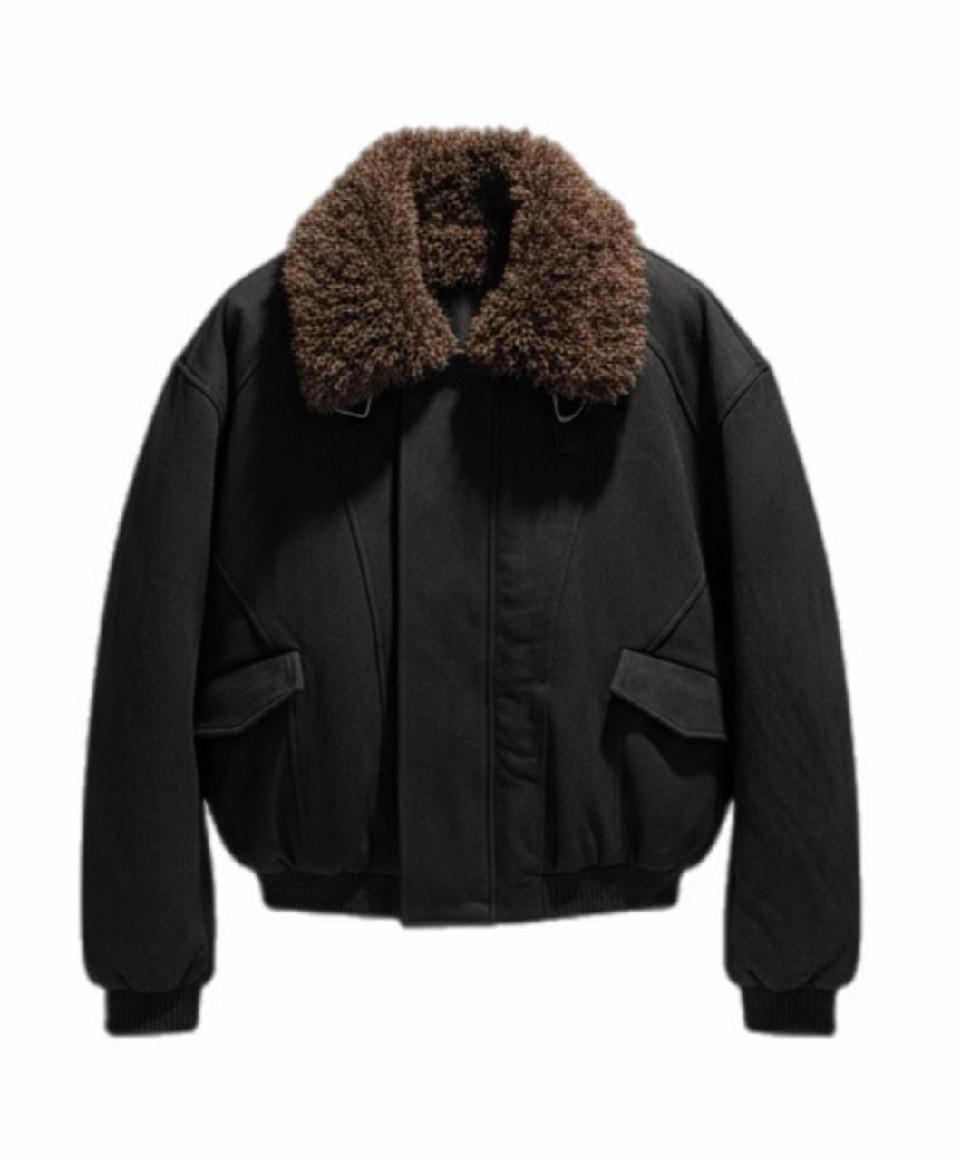 受注制【Chikashitsu +】boa collar suede padding blouson / 【チカシツプラス】ボア襟スエードパディングブルゾン (2color)