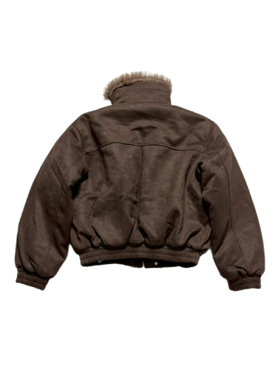 受注制【Chikashitsu +】boa collar suede padding blouson / 【チカシツプラス】ボア襟スエードパディングブルゾン (2color)