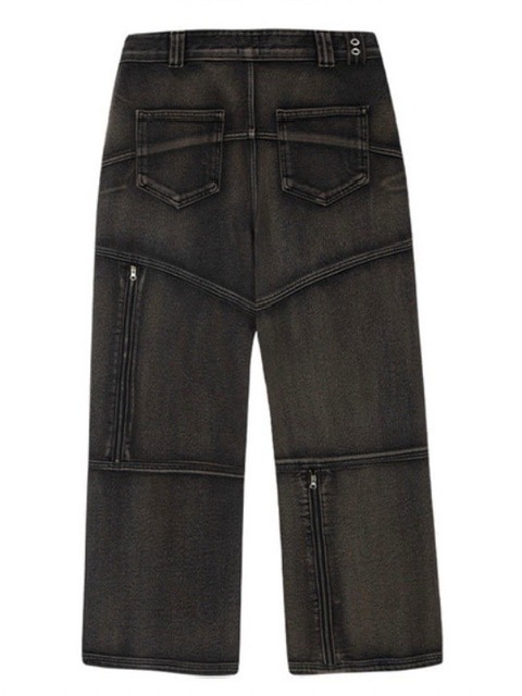 THECOLDESTMOMENT】TCM block denim pants | OUR BRAND