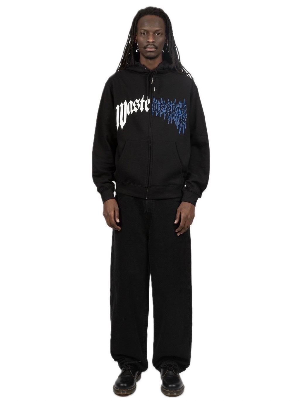 Wasted Youth x BEP PRIORITY LABEL HOODIE 唄え BLACK 