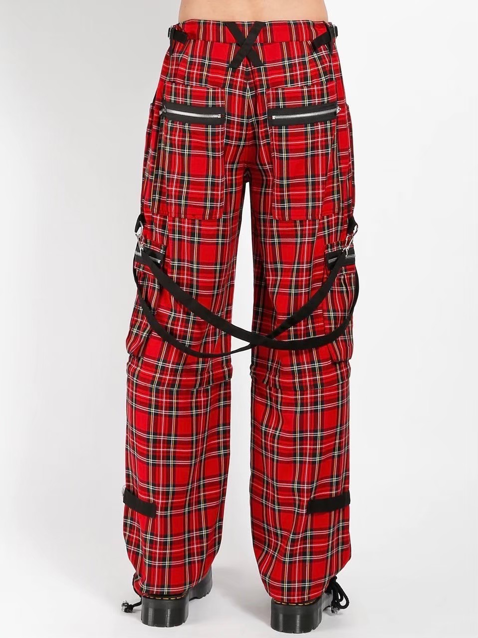 【TRIPP NYC】RED PLAID CLASH DARK STREET PANT [BR7272M]