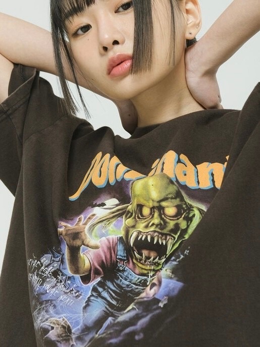 DOMINANT】Vintage Washing Goosebumps Tee | OUR BRAND