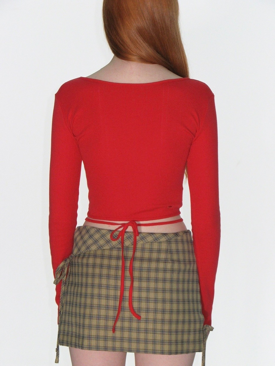 ★CRANK★EYELET STRING CROP TOP_WHITE★正規品/韓国直送料込 EYELET STRING CROP TOP_WHITE - CRANK