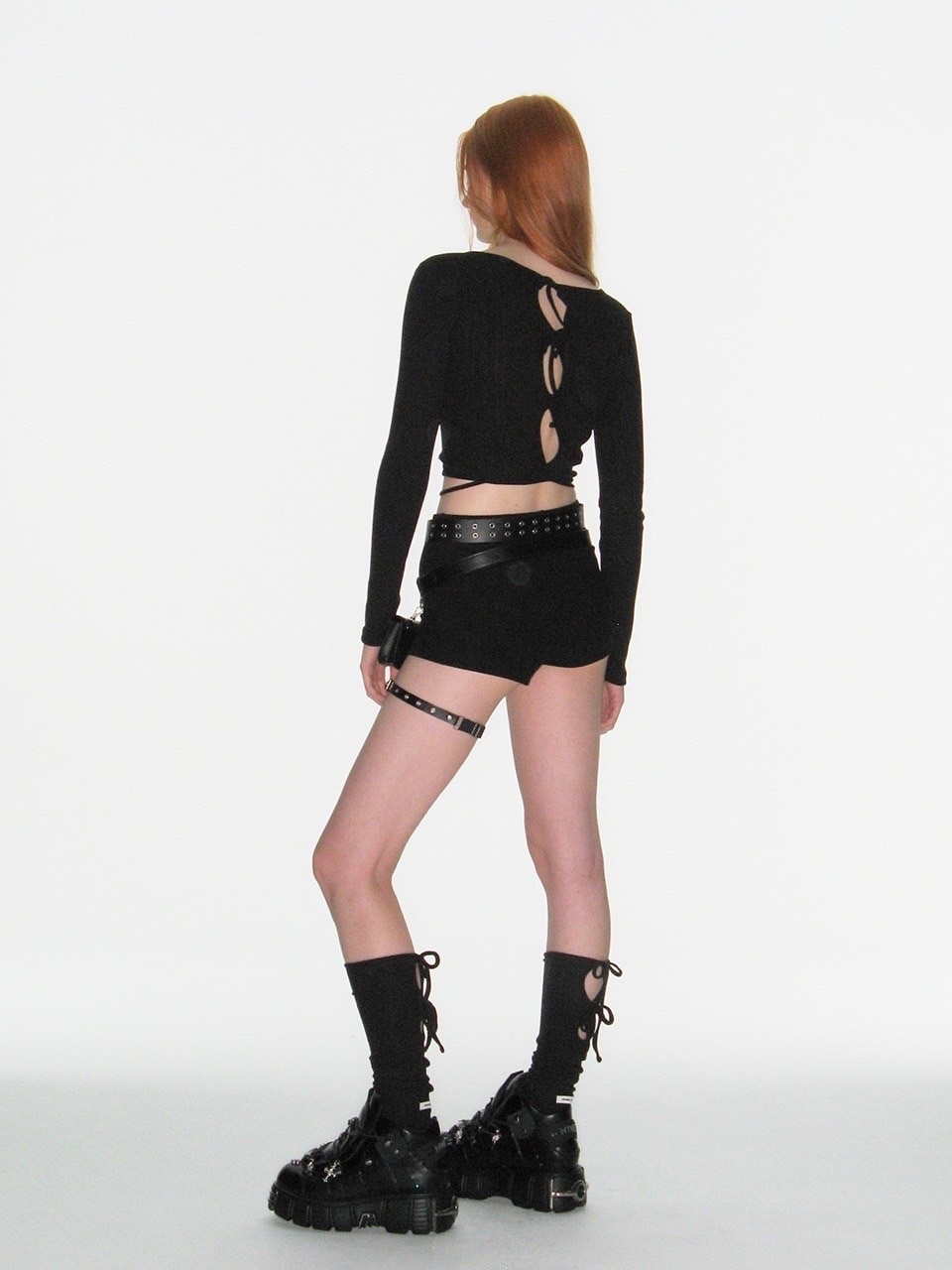CRANK】EYELET STRING CROP TOP | OUR BRAND,CRANK | PRESSING WEB SHOP