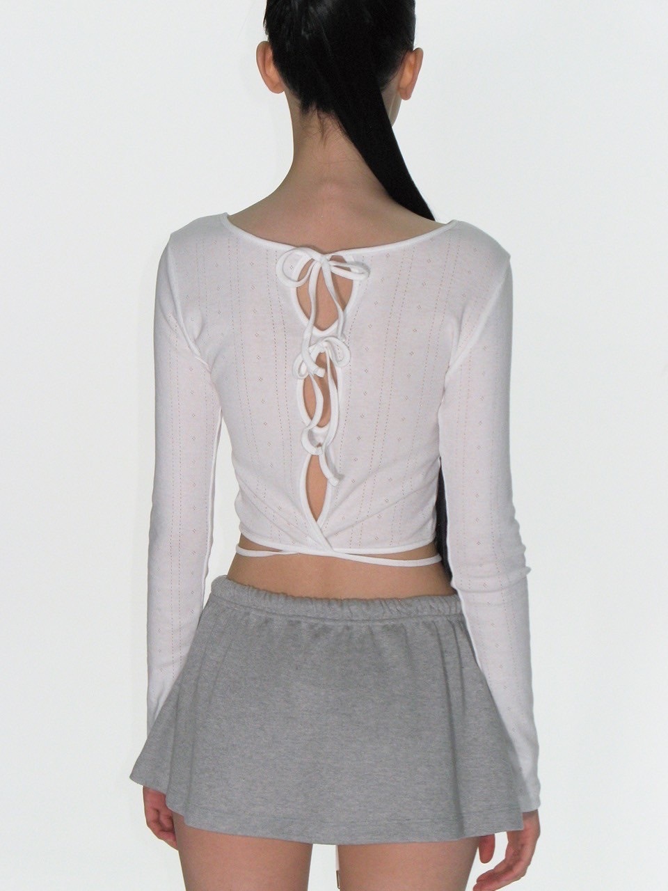 ★CRANK★EYELET STRING CROP TOP_RED★正規品/韓国直送料込 CRANK】EYELET STRING CROP TOP | OUR BRAND,CRANK | PRESSING