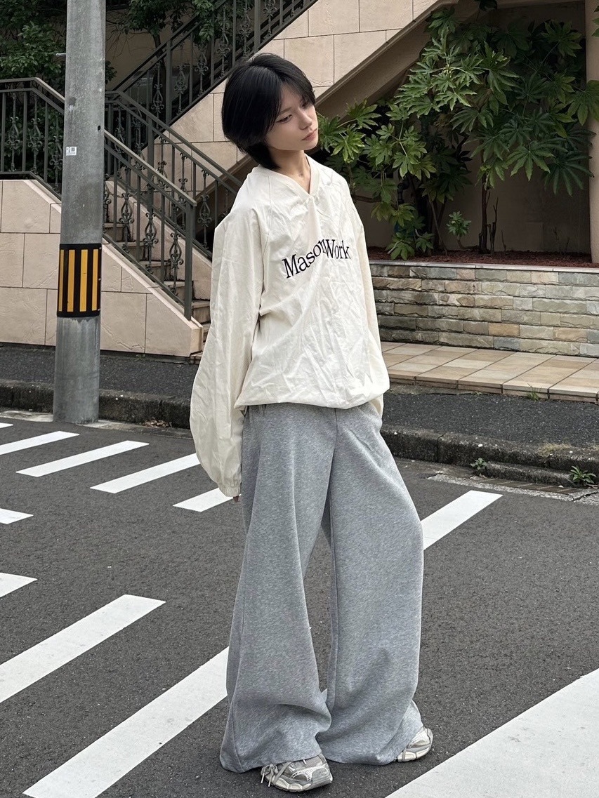 【LUV CODE】sweat wide pants