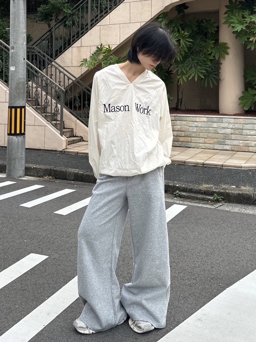 【LUV CODE】sweat wide pants