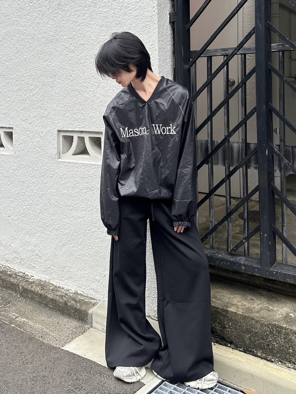 【LUV CODE】sweat wide pants