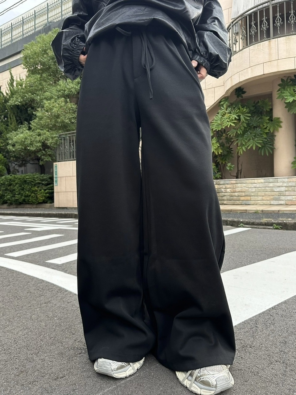 【LUV CODE】sweat wide pants
