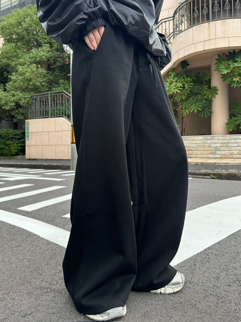 【LUV CODE】sweat wide pants