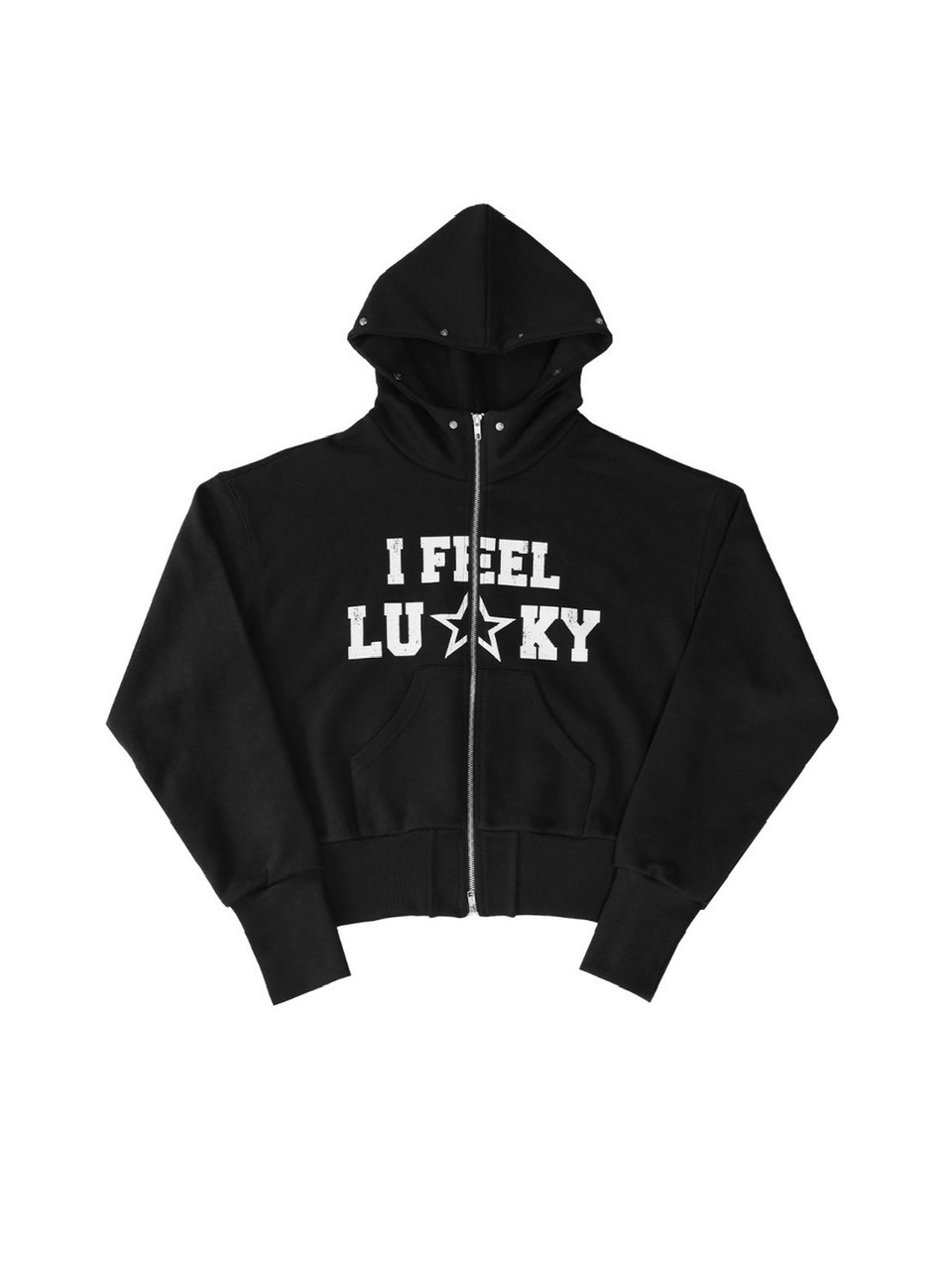 I FEEL LUCKY フード付きパーカー IFEELLUCKY】Lucky fur hood zip up / 【アイフィールラッキー
