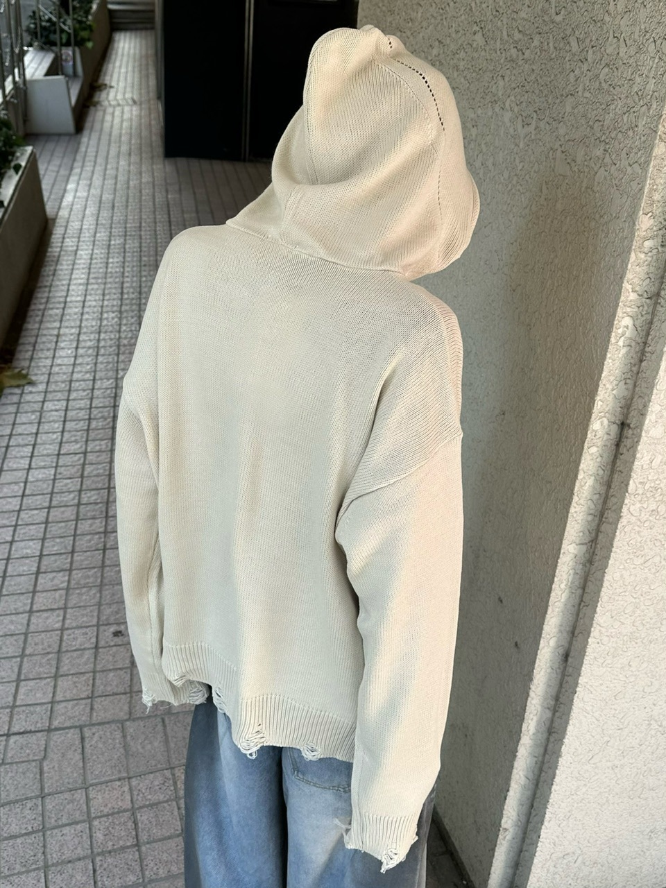 【レビューで送料無料】 zip +】full 大阪店WEB限定受注制【Chikashitsu up hoodie knit トップス