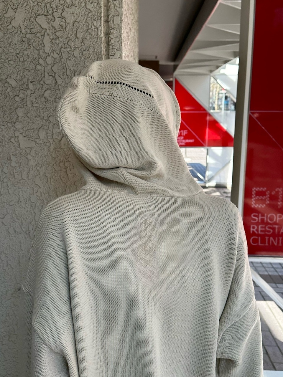 大阪店WEB限定受注制【Chikashitsu +】full zip up knit hoodie