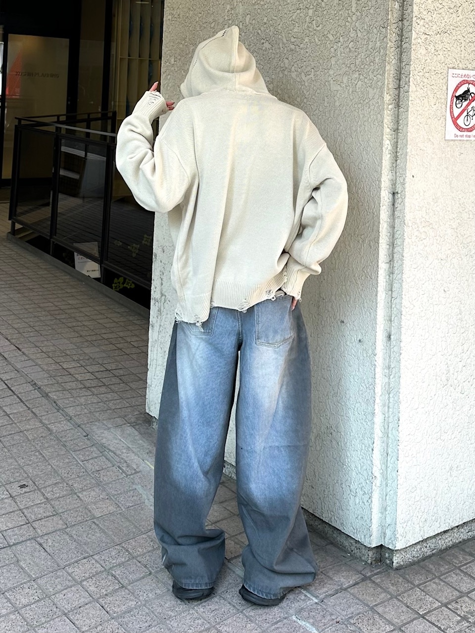 大阪店WEB限定受注制【Chikashitsu +】full zip up knit hoodie (3color)