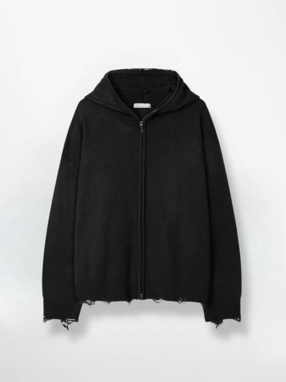 大阪店WEB限定受注制【Chikashitsu +】full zip up knit hoodie