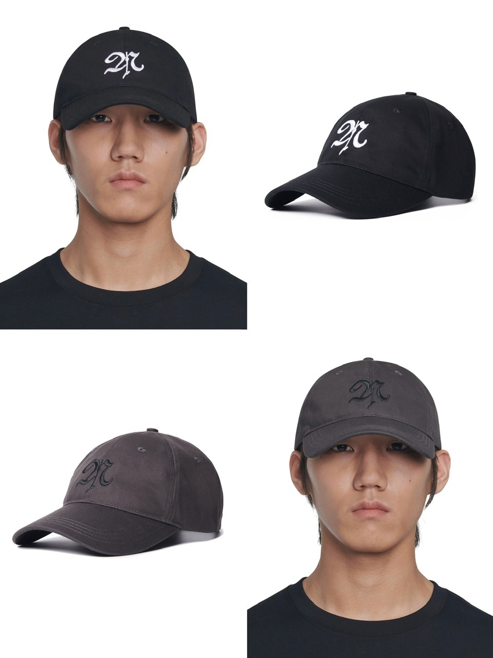 日本未入荷NOMANUALのPOINTED LOGO BALL CAP 全2色 NOMANUAL】UPPERCASE LETTER N BALL CAP | OUR BRAND,NOMANUAL