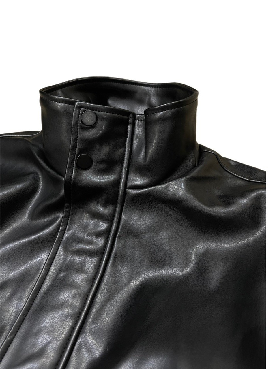 受注制【Chikashitsu +】leather bomber jacket