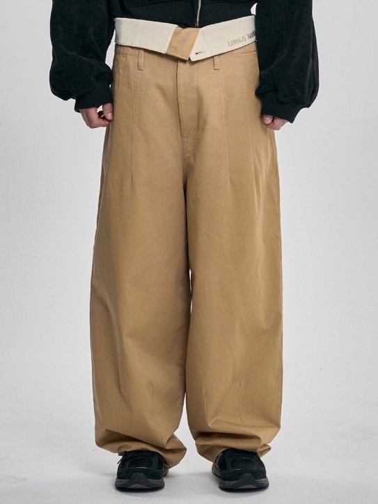 AJOBYAJO】High Waist Oversized Pants / 【アジョバイアジョ】ハイ