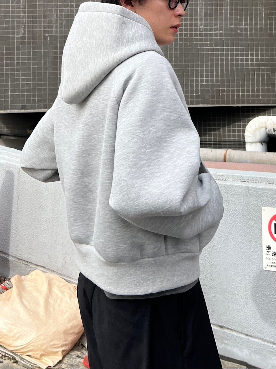 東京店WEB限定受注制【Chikashitsu +】wide tuck drape slacks / 【チカシツプラス】ワイドタックドレープスラックス (2color)