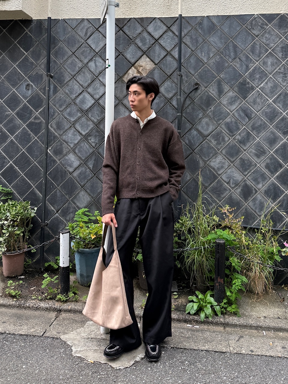 東京店WEB限定受注制【Chikashitsu +】wide tuck drape slacks / 【チカシツプラス】ワイドタックドレープスラックス (2color)