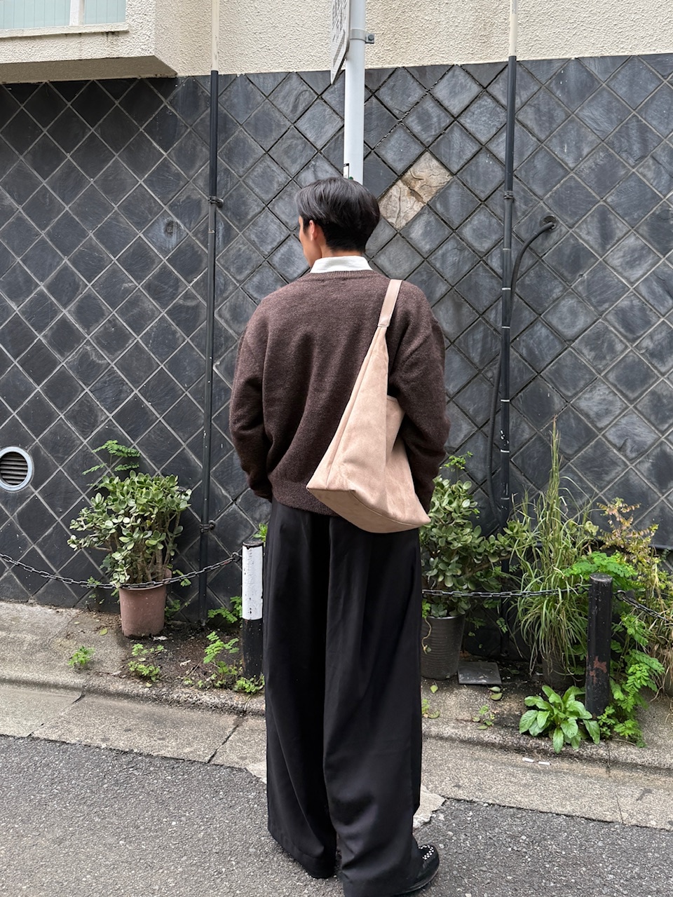 パンツ chichanchan0406 東京店WEB限定受注制【Chikashitsu +】wide tuck drape slacks