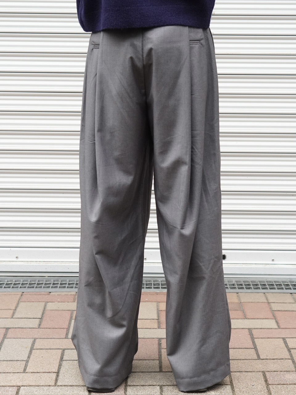 専用　TRUMP TIGHT 東京店WEB限定受注制【Chikashitsu +】wide tuck drape slacks
