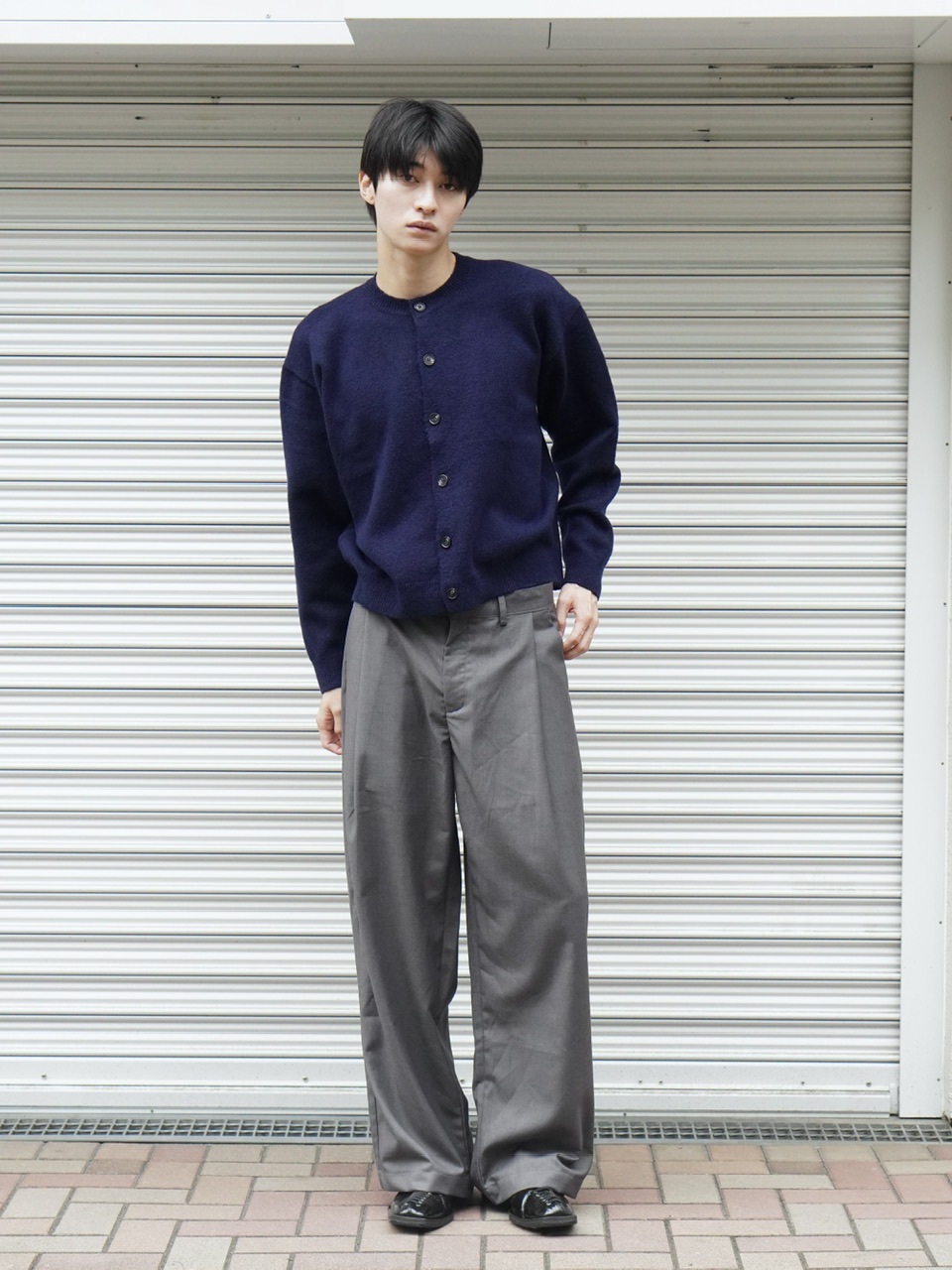 東京店WEB限定受注制【Chikashitsu +】wide tuck drape slacks / 【チカシツプラス】ワイドタックドレープスラックス (2color)